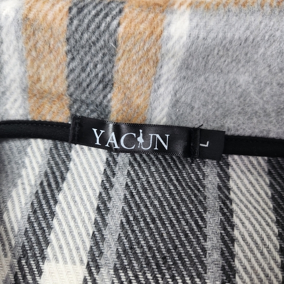 Plaid Open Front Vest Women's Large - Picture 14 of 16